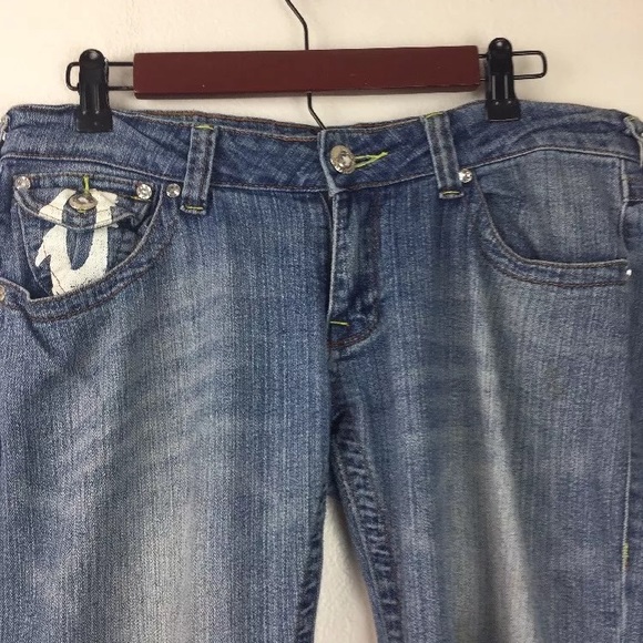 True Religion Painted Horseshoe Flap Altered - Picture 2 of 7